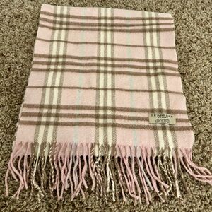 Authentic Burberry London Check Scarf (Pink)